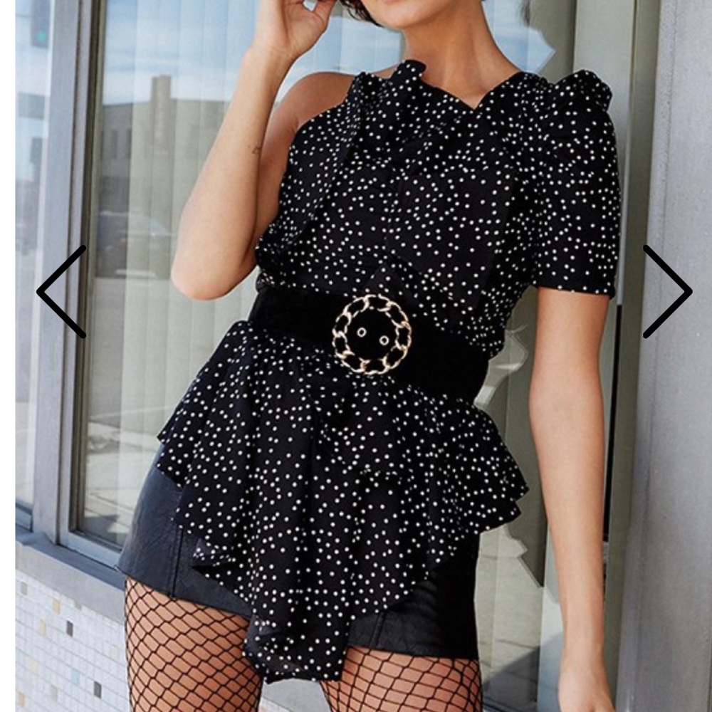 Nasty Gal Polka-dot Top
